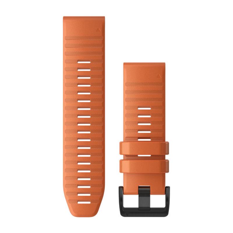QuickFit® 22 watch straps | Ember Orange silicone