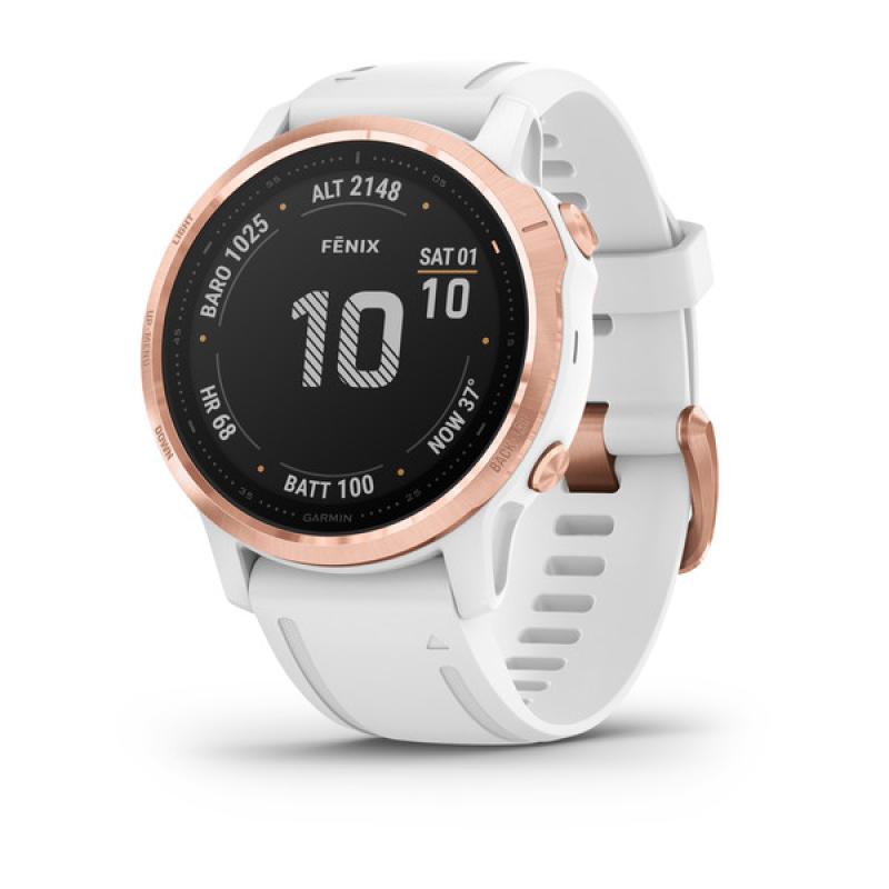 fēnix® 6S Pro Rose gold-tone with white band