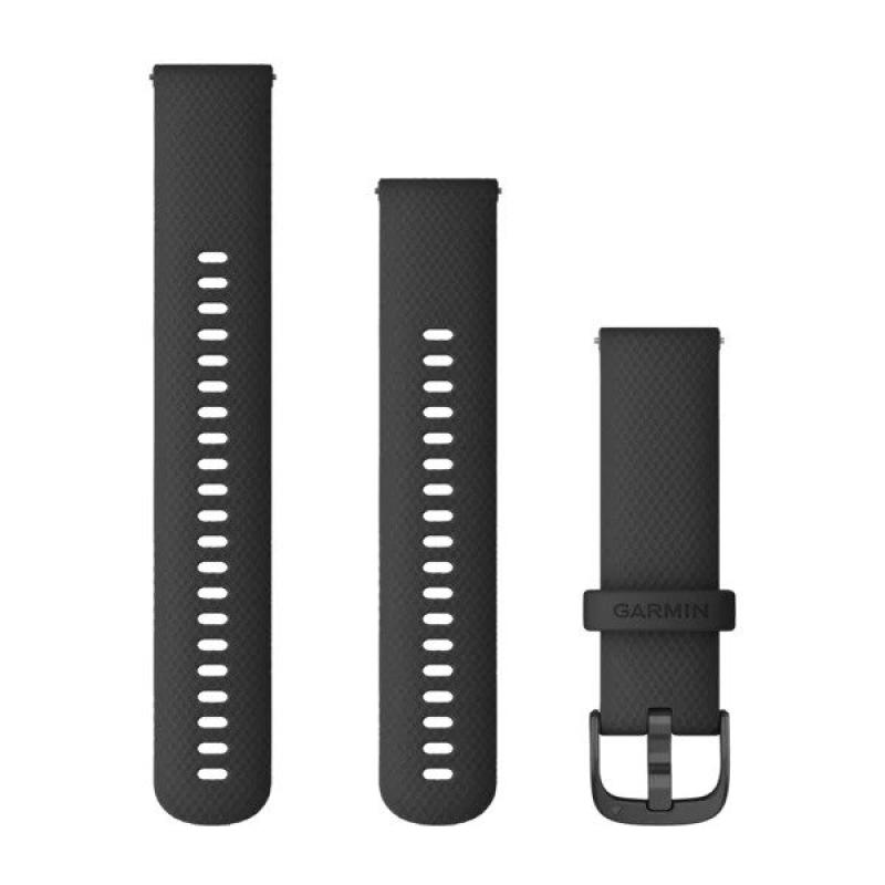 Quick Release Bands (22 mm) | Black with Slate Hardware
